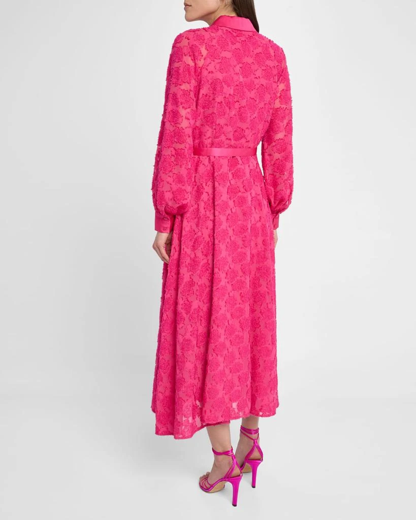 Tahari The Kassiani Fringe-Textured Midi Shirtdress 3