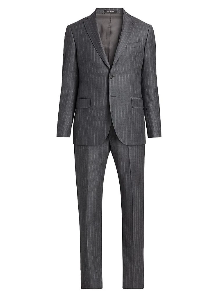 Saks Fifth Avenue COLLECTION Pinstriped Wool Single-Breasted Suit 1