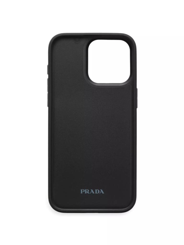 Prada Saffiano Leather Cover for Iphone 15 Pro Max