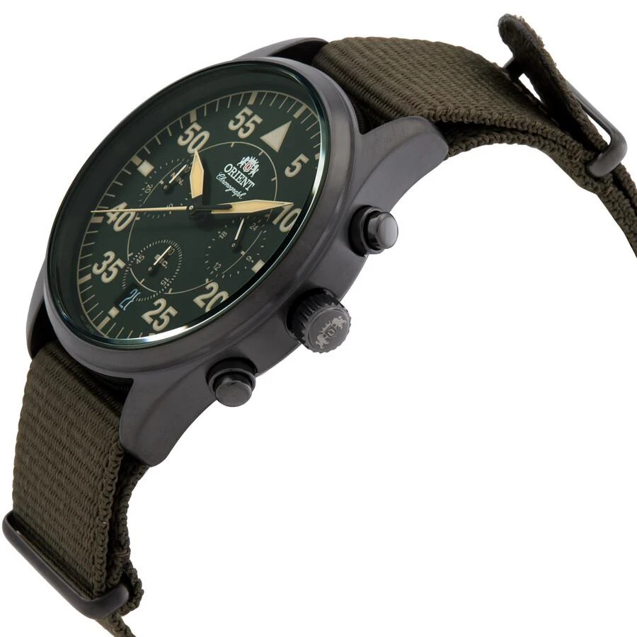 Orient Star Chronograph Quartz Green Dial Men's Watch RA-KV0501 2