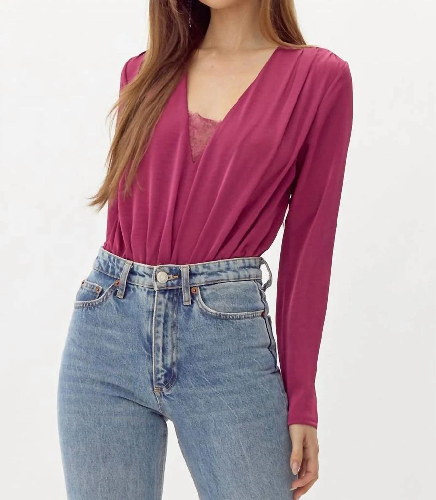 Adelyn Rae Adelyn Rae - Cassidy Pleated Bodysuit 1