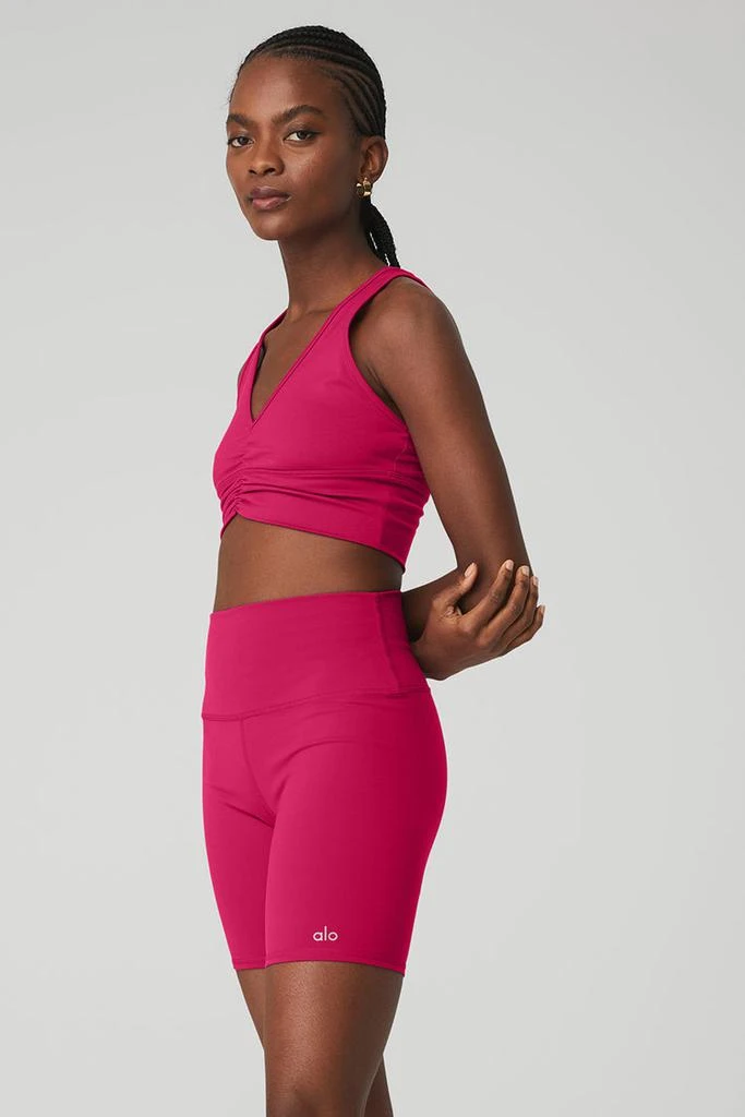 Alo Wild Thing Bra - Charcoal Green 2