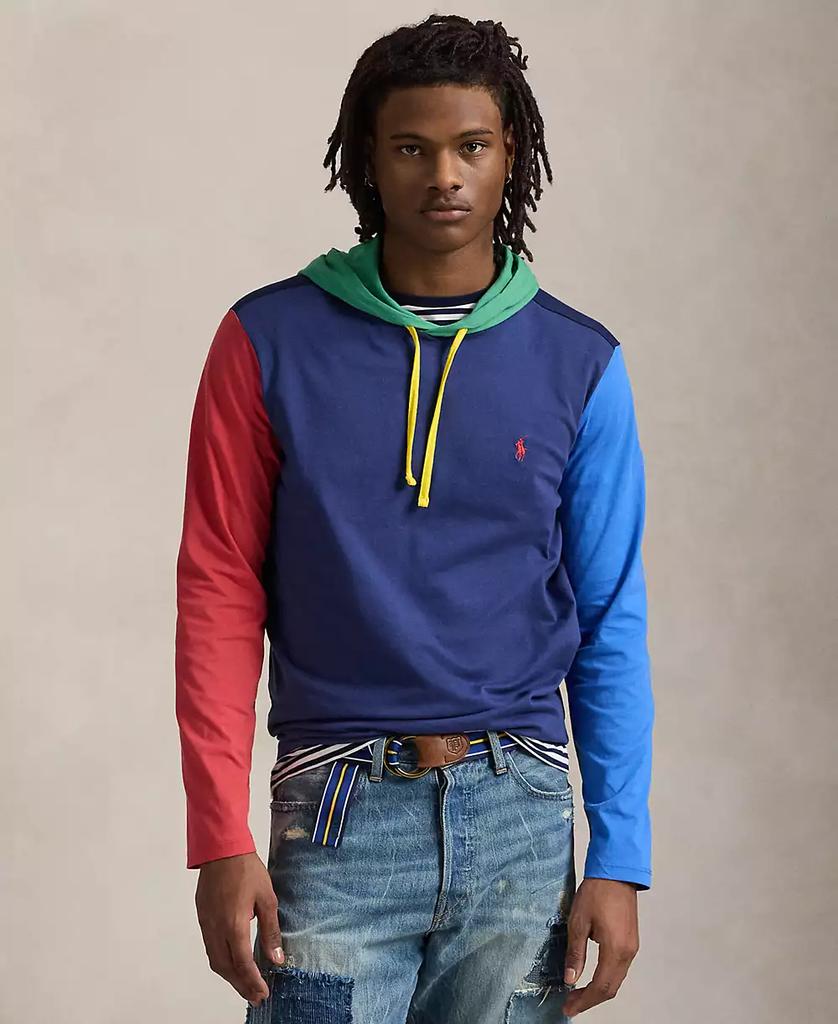 Ralph Lauren Men
s Color-Blocked Jersey Hooded T-Shirt