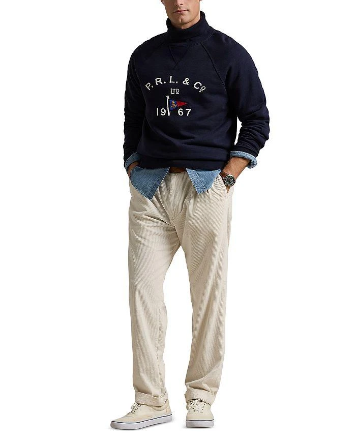 Ralph Lauren Embroidered Fleece Turtleneck Sweatshirt 6
