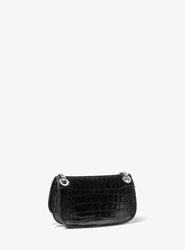 Michael Kors Christie Crocodile Embossed Leather Envelope Bag 3