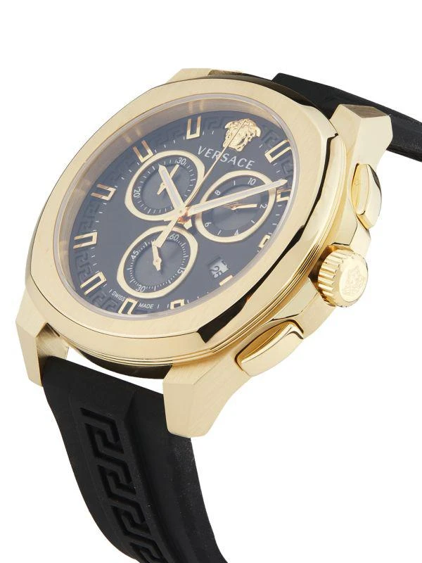 Versace Geo Chrono IP Yellow Gold
Silicone-Strap Watch/43MM 3
