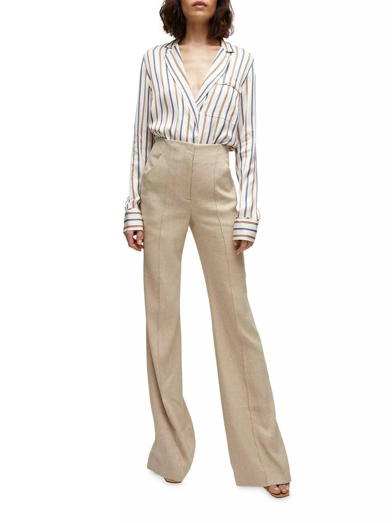 VERONICA BEARD Lusanne Stripe Long-Sleeve Shirt 2