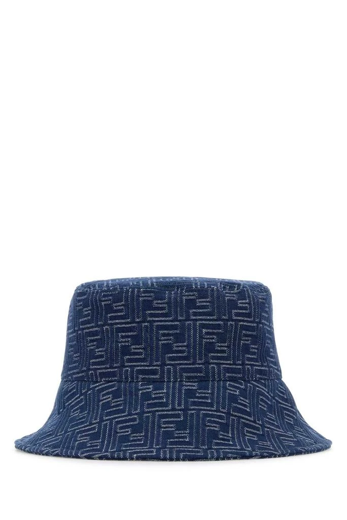 Fendi Fendi FF Jacquard Denim Bucket Hat
