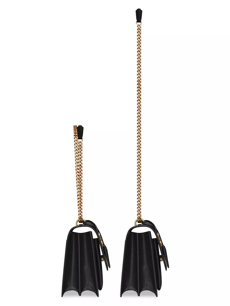 Yves Saint Laurent Medium Sunset in Coated-Bark Leather 4