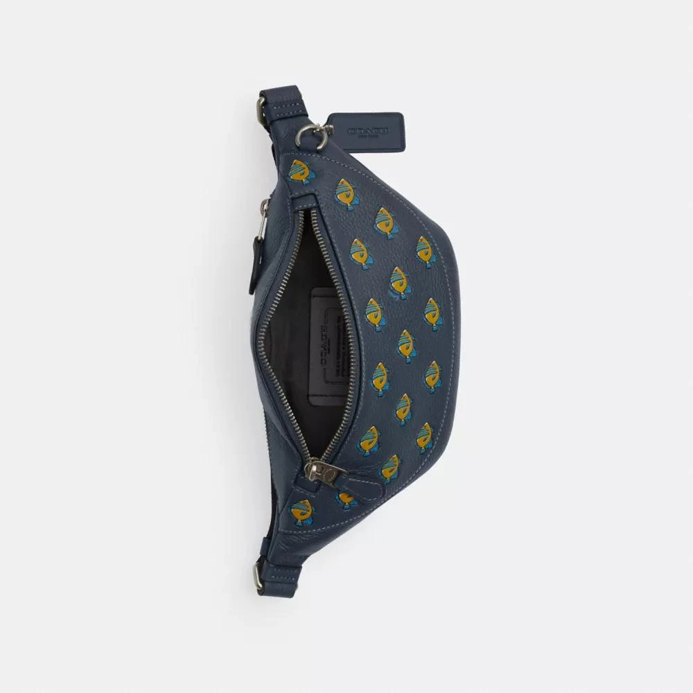 Coach Warren Mini Belt Bag With Fish Print 3