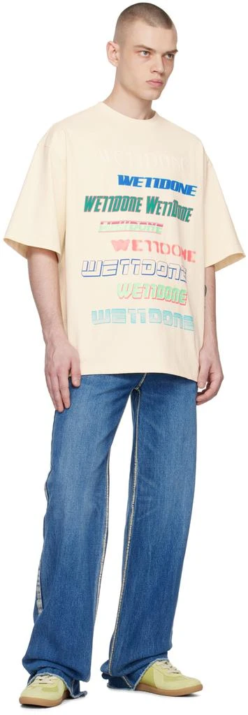 We11done Off-White Printed T-Shirt 4