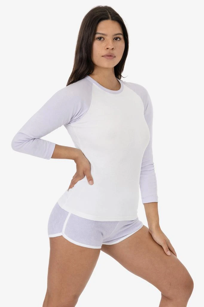 Los Angeles Apparel 43053 - Baby Rib Long Sleeve Raglan 2