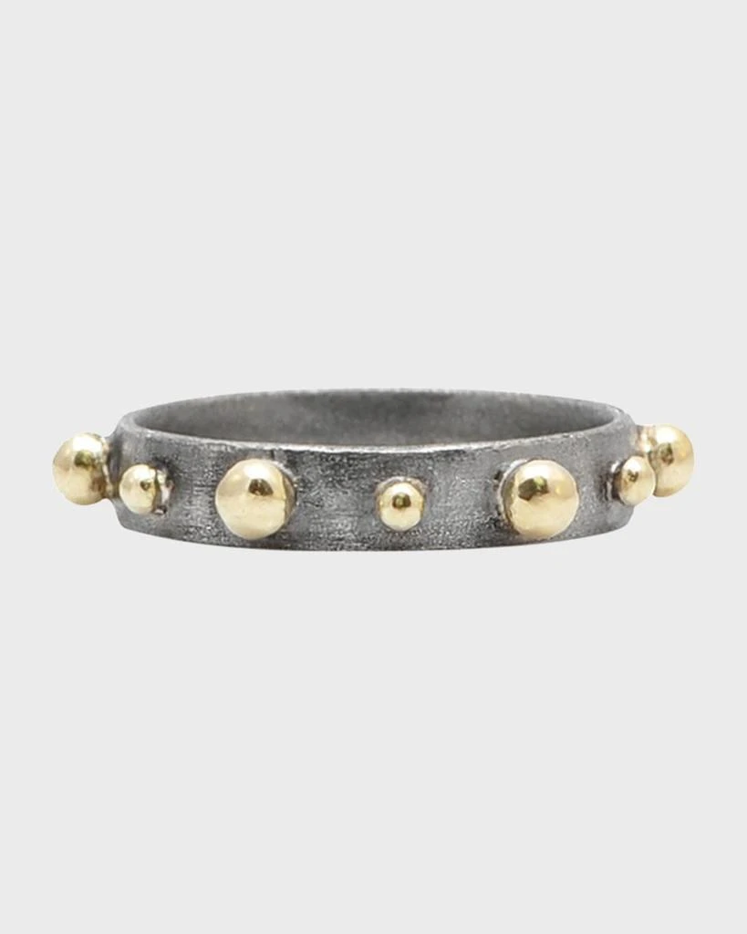 Armenta Old World Granulated Stack Band Ring 1