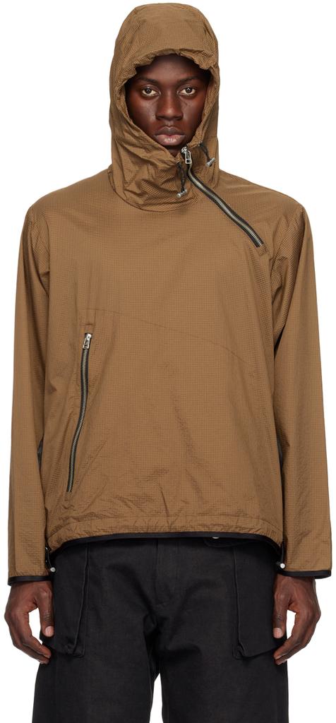 Omar Afridi Brown Half-Zip Jacket