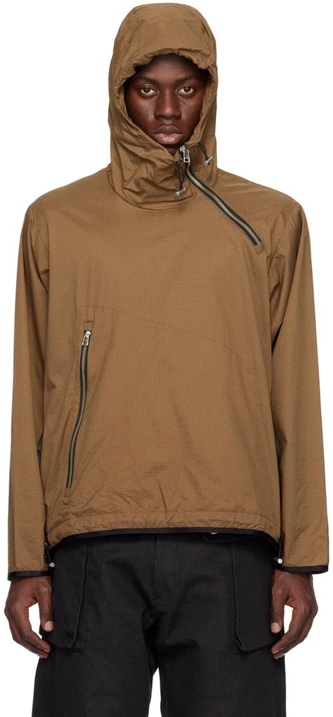 Omar Afridi Brown Half-Zip Jacket 1