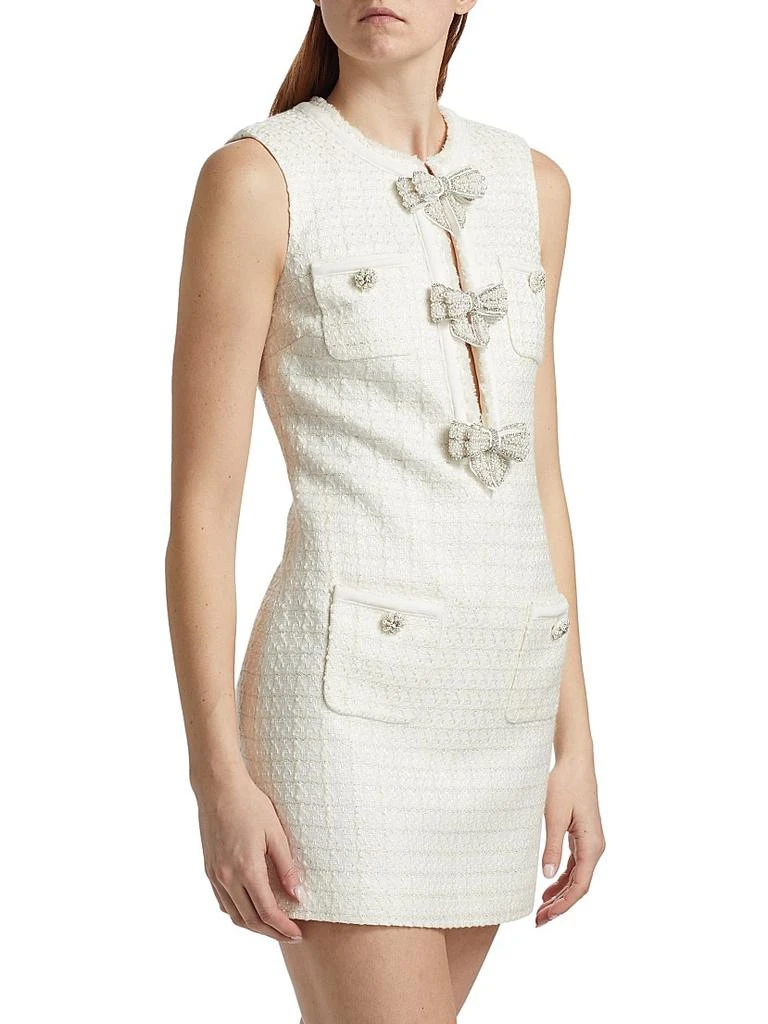 Self Portrait Bouclé Bow Minidress 4