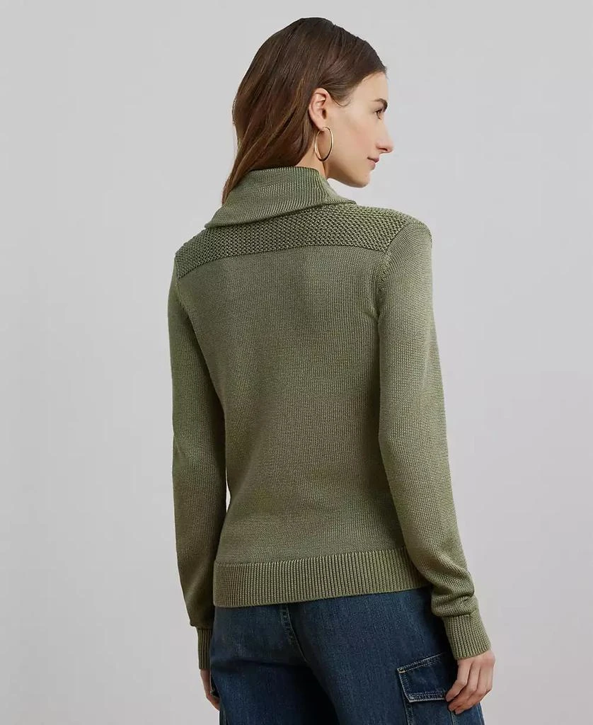 Ralph Lauren Women's Buckle-Trim Cotton-Blend Sweater 2