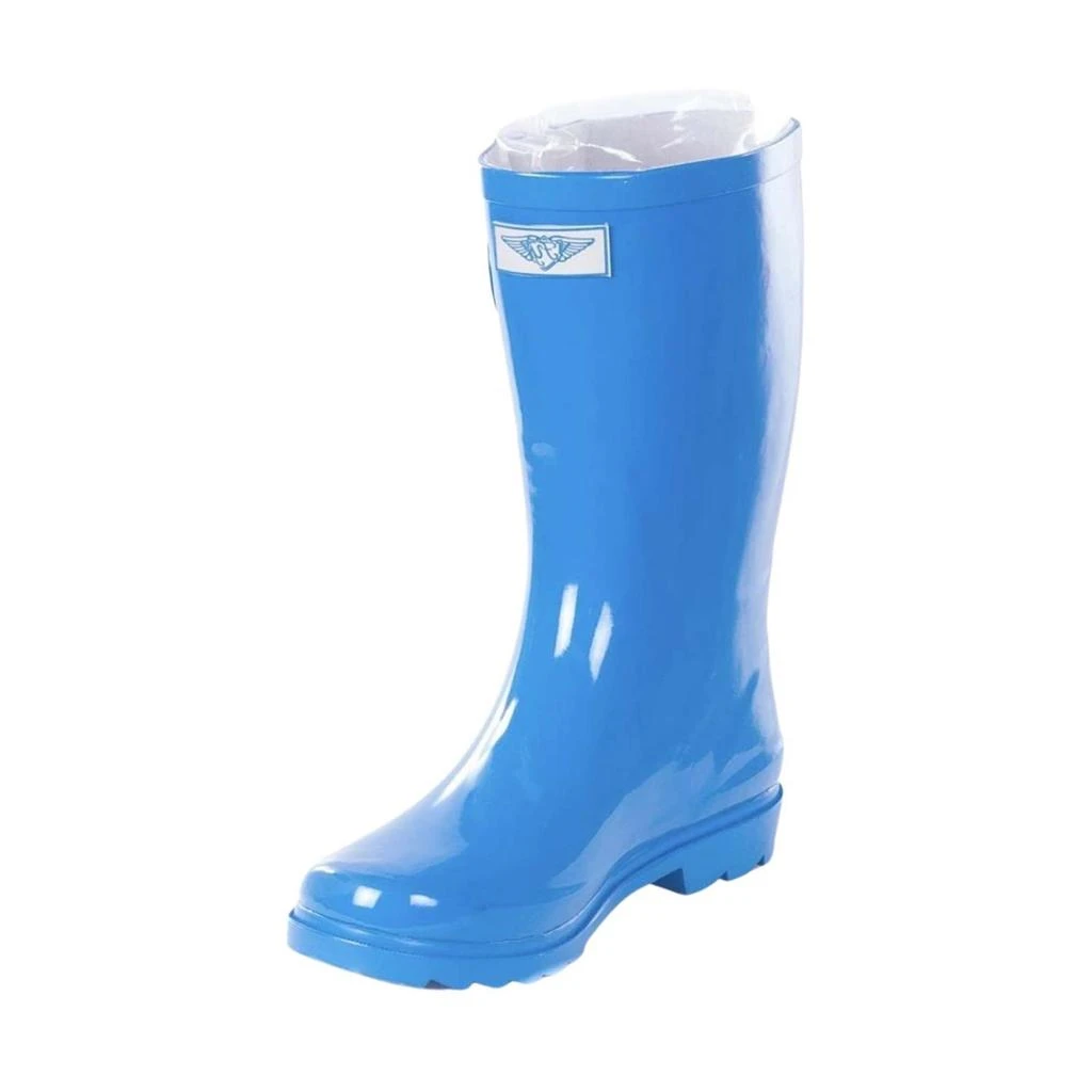 Forever Young Women's Mid-Calf Solid Color Rubber Rain Boots 6