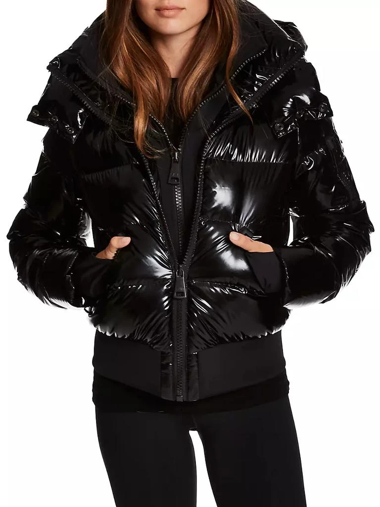 SAM. Bungalow Glossy Cropped Puffer Jacket 4