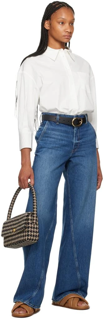 ANINE BING Black Signature Link Belt 3