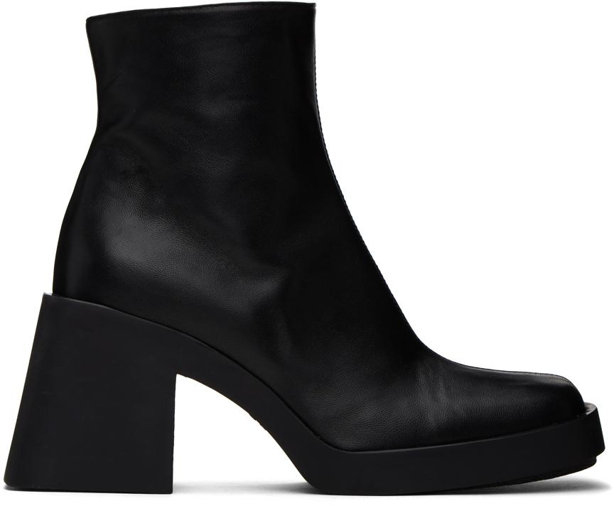 Justine Clenquet Black Patti Boots - Shoes - BeyondStyle