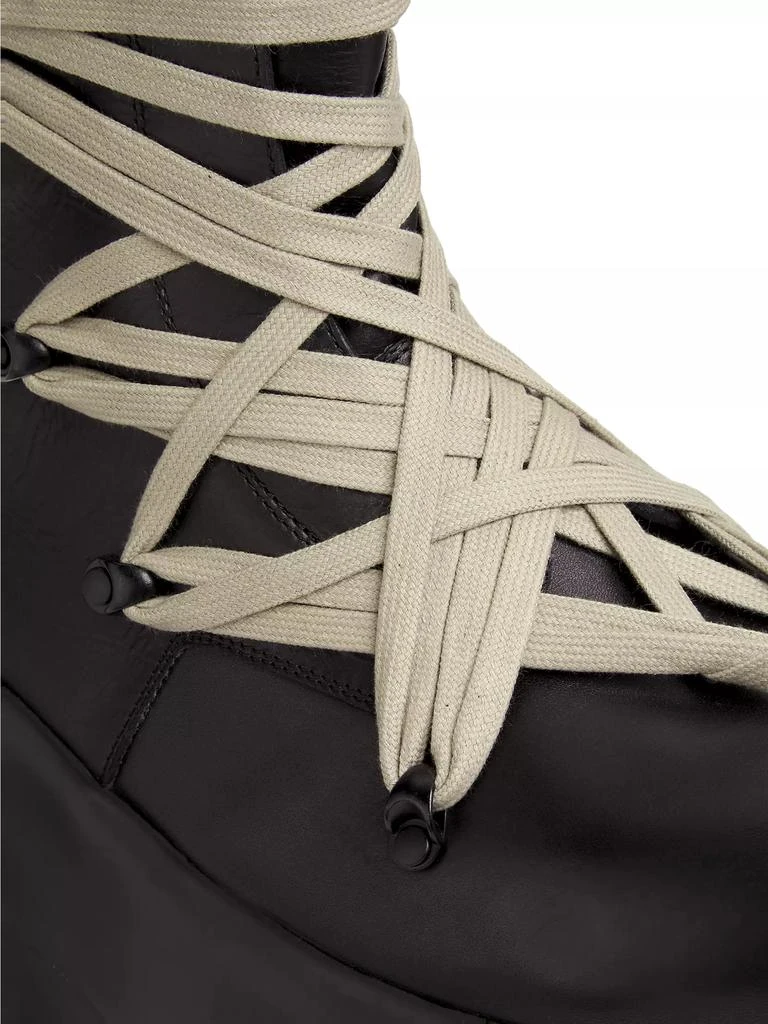Rick Owens Megalaced Mega Tractor Leather Combat Boots 5