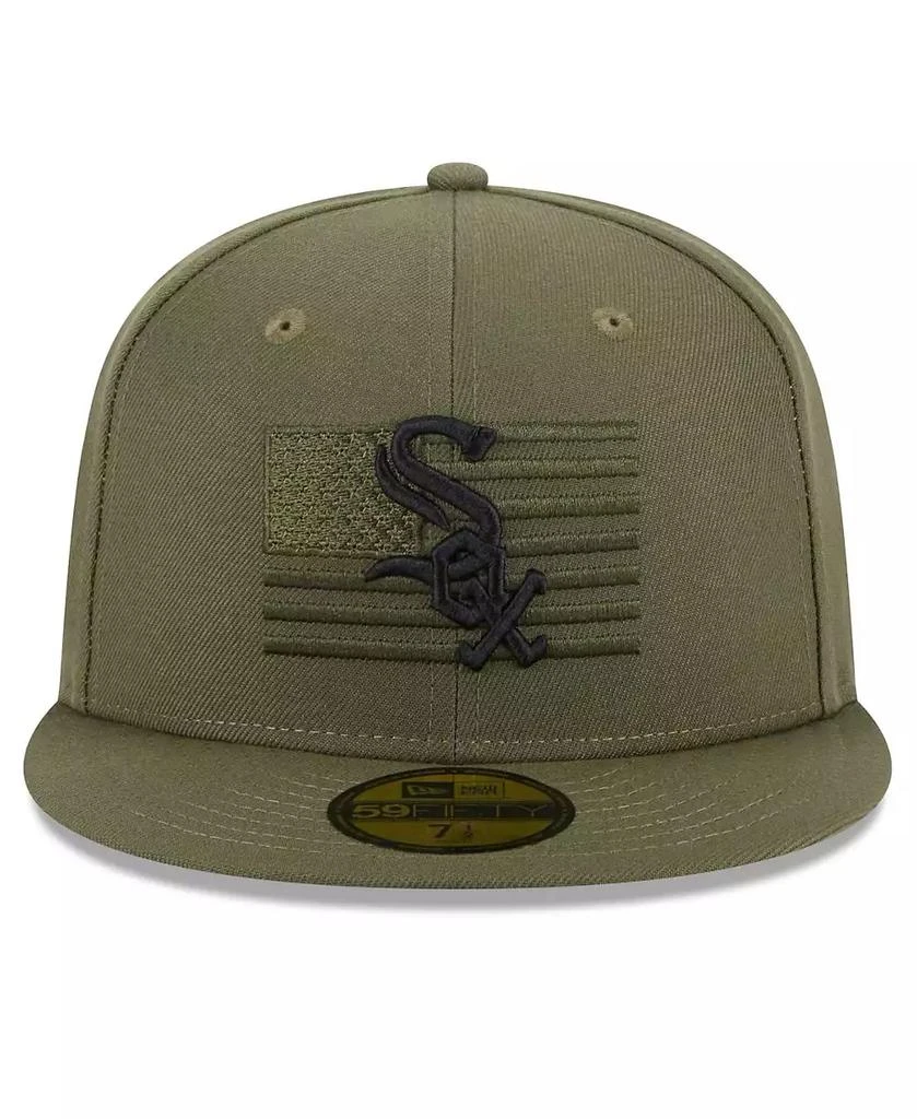 New Era Men's Green Chicago White Sox 2023 Armed Forces Day On-Field 59FIFTY Fitted Hat 2