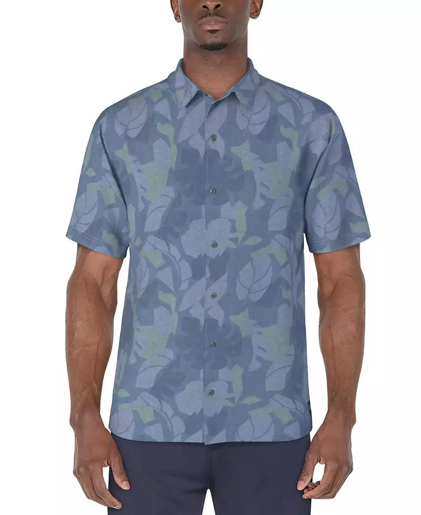 PGA TOUR Men's Tropical Woven Button-Down Shirt 1