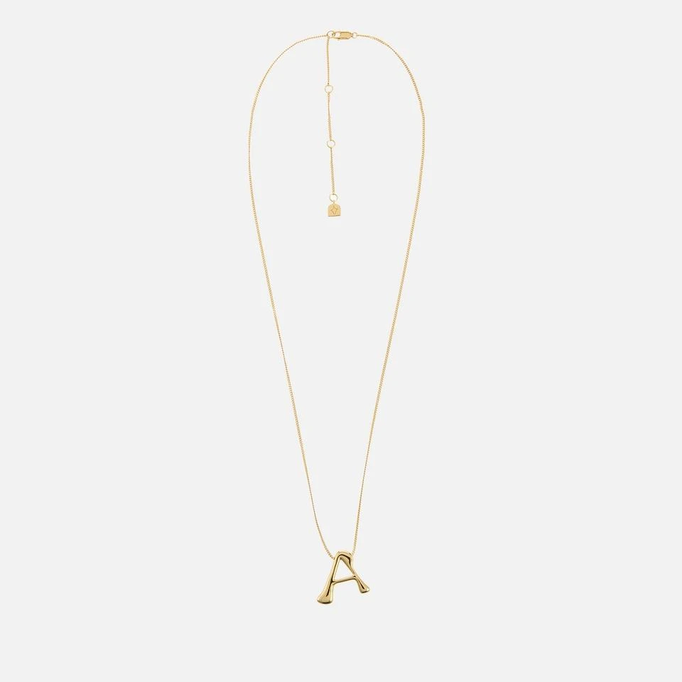 ASTRID & MIYU Astrid & Miyu Initial Bold 18K Gold-Plated Necklace 1