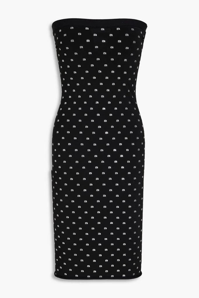 Alexander Wang Strapless crystal-embellished stretch-jersey dress 1