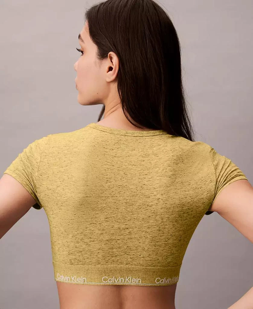 Calvin Klein Women's Icon T-Shirt Logo-Hem Bralette 4