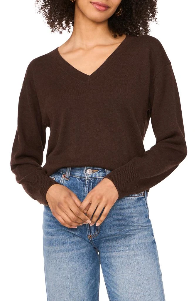 Vince Camuto Long Sleeve V-Neck Sweater