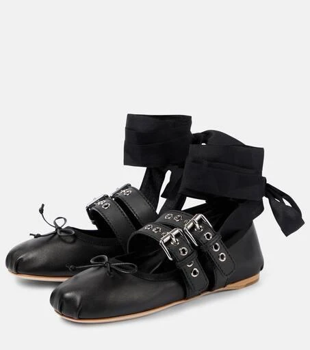 Miu Miu Leather ballet flats 5