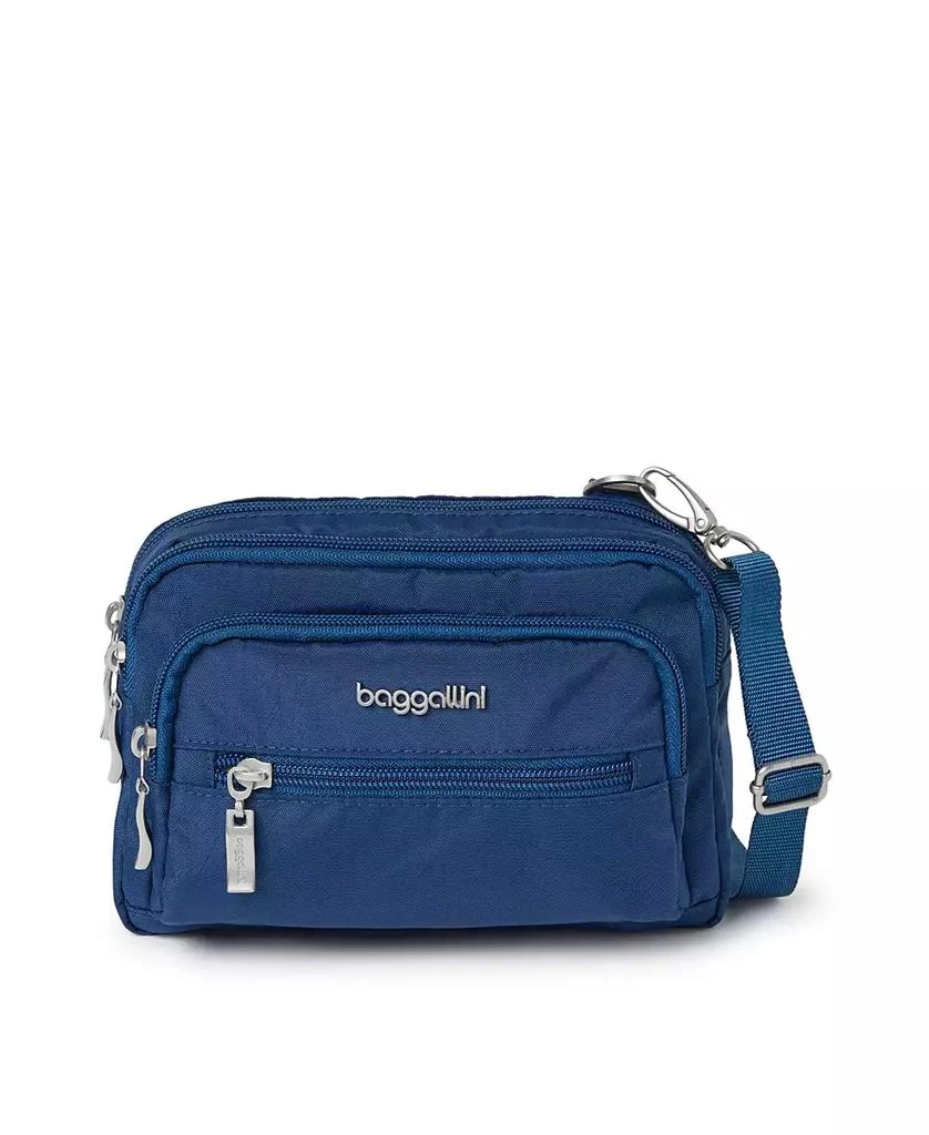 Baggallini Triple Zip Crossbody Bag 1