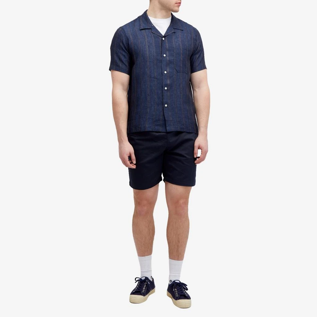 Universal Works Universal Works Linen Stripe Road Shirt 4