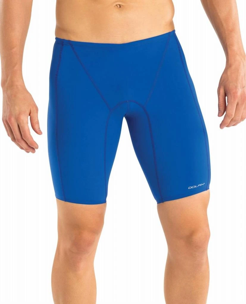 Dolfin Chlorine Resistant Fitted Jammer Swim Trunks In Dol Royal 1
