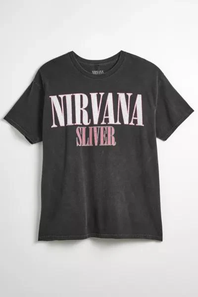 Urban Outfitters Nirvana Sliver Washed Cotton Graphic Tee 1