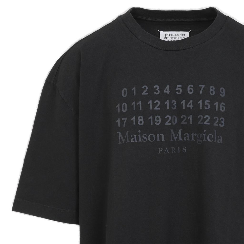 Maison Margiela Numbers Motif Printed Crewneck T-Shirt – On Sale
