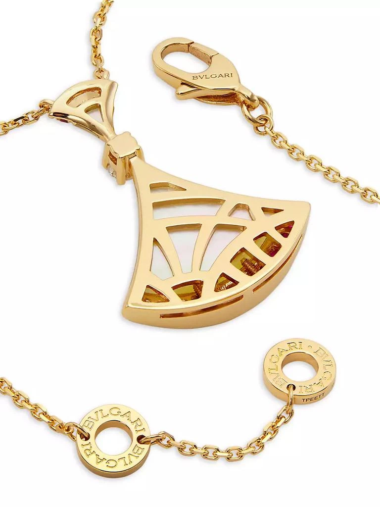 BVLGARI ​Divas' Dream 18K Rose Gold, Mother-Of-Pearl & Diamond Pendant Necklace 3