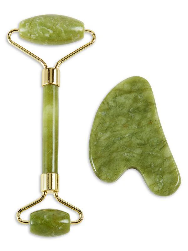Jill & Ally 2-Piece Jade Roller & Gua Sha Set 1