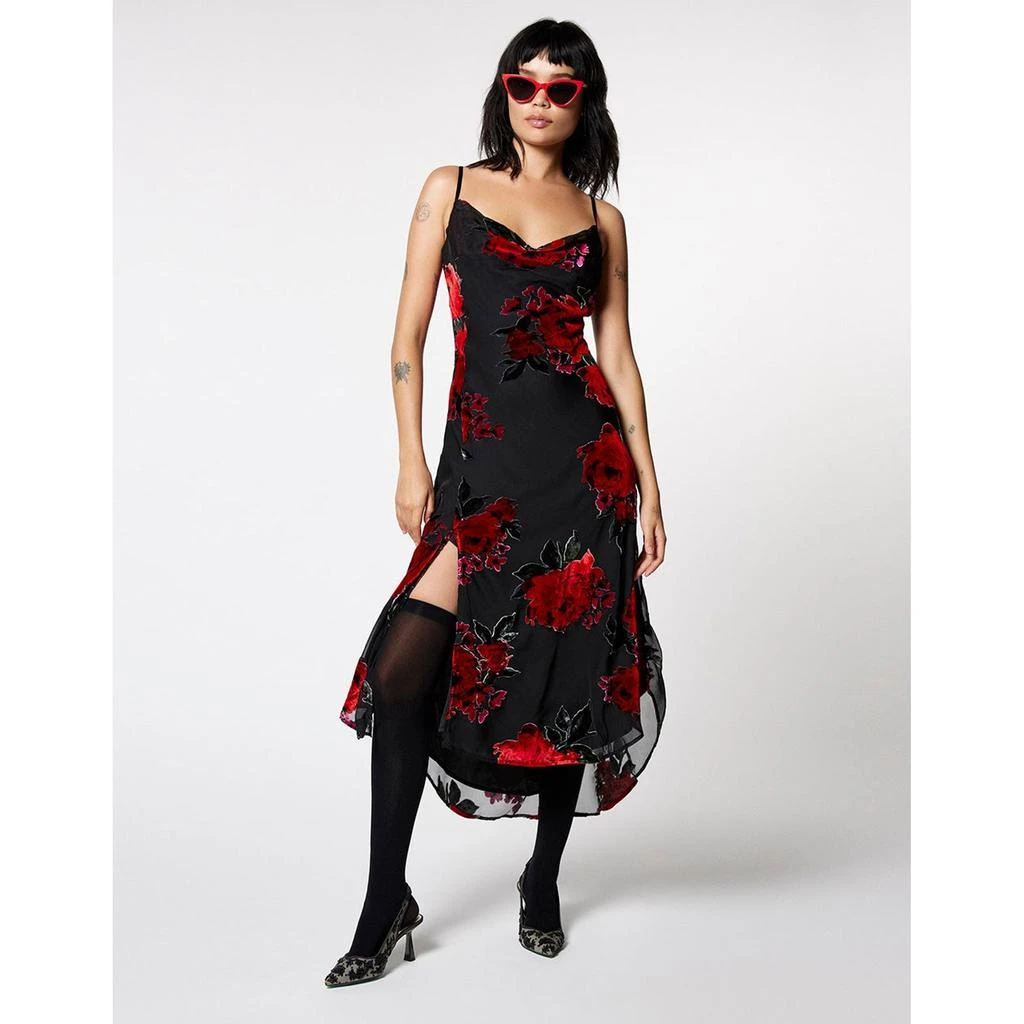 knee length dresses for ladies Emilia Eyelet V-Neck Tiered Midi Dress main image 1