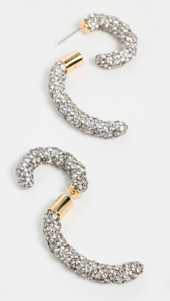 DEMARSON Luna Braided Pave Earrings 4
