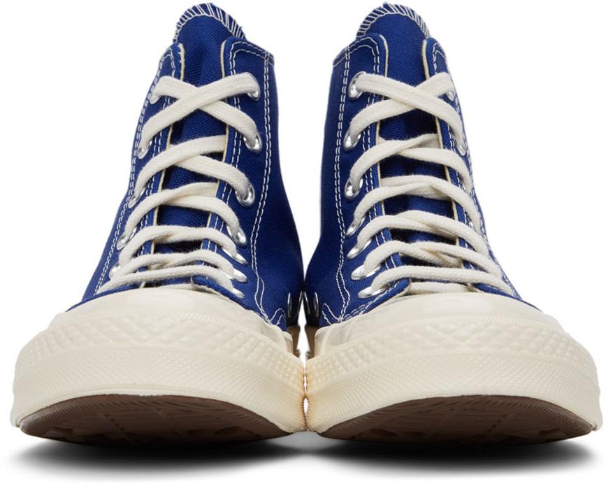 Comme des Garcons Blue Converse Edition Half Heart Chuck 70 Sneakers