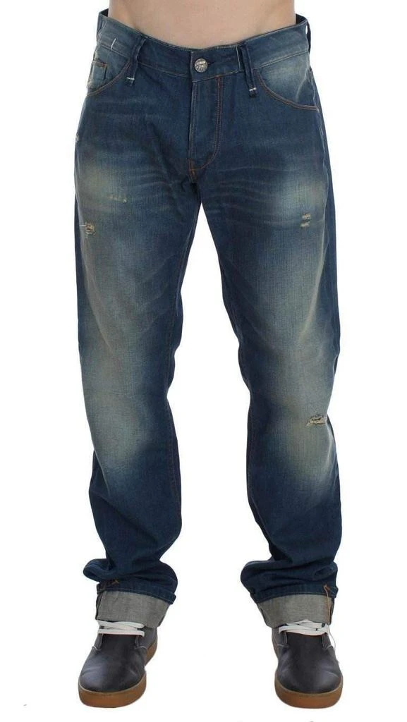 Acht ACHT  Wash Denim Cotton Stretch Baggy Fit Jeans 2