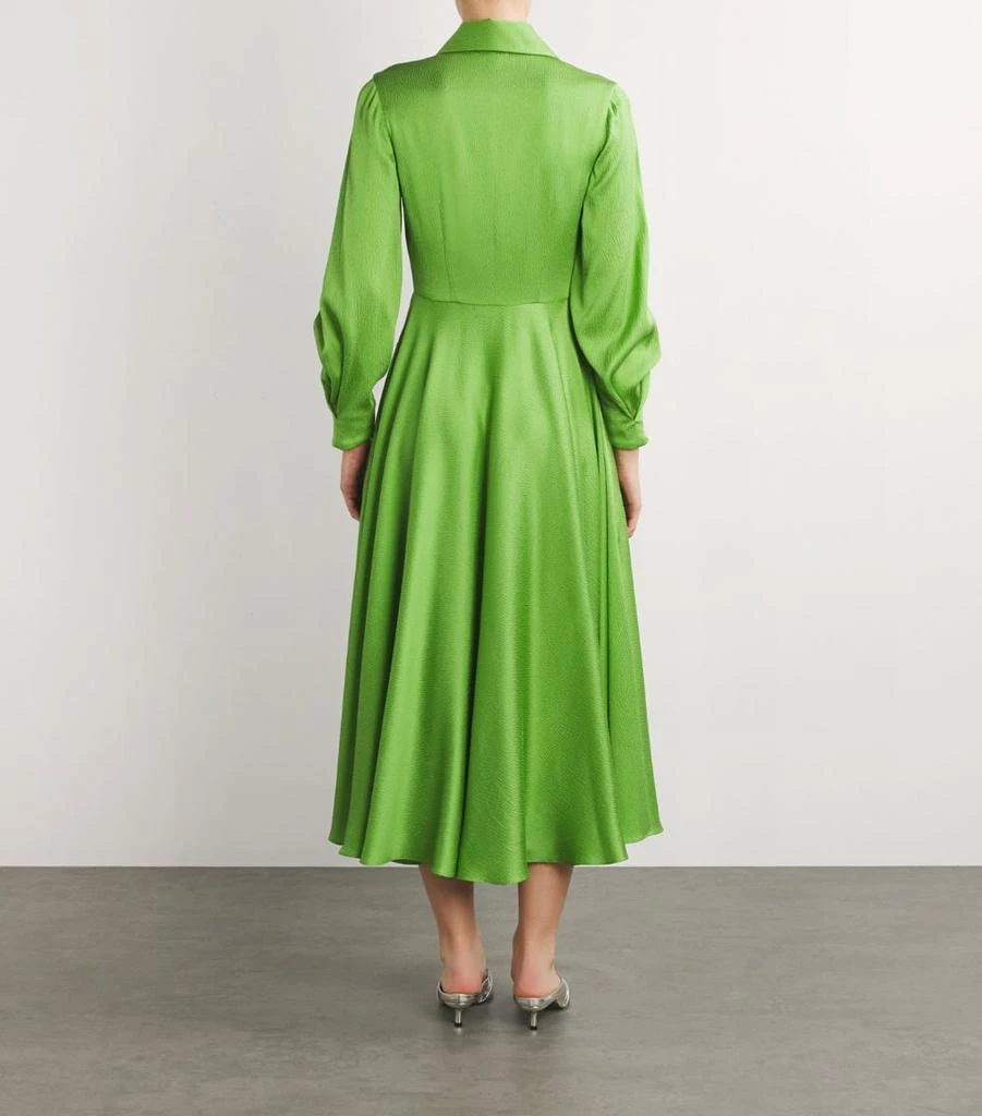 LAURA GREEN Silk Astrid Midi Dress 3