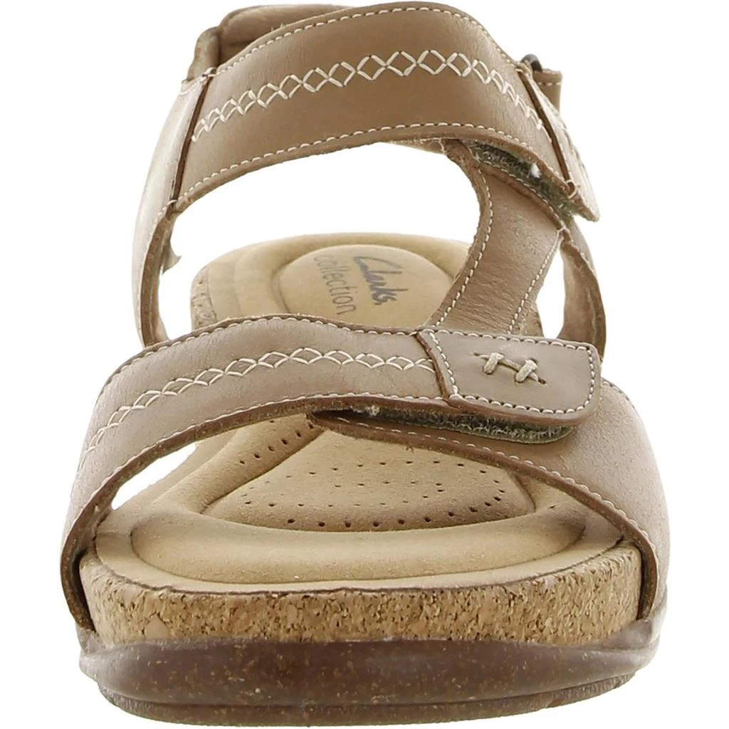 Clarks Roseville Mae Womens Ankle Strap Velcro Strap Wedge Sandals 1