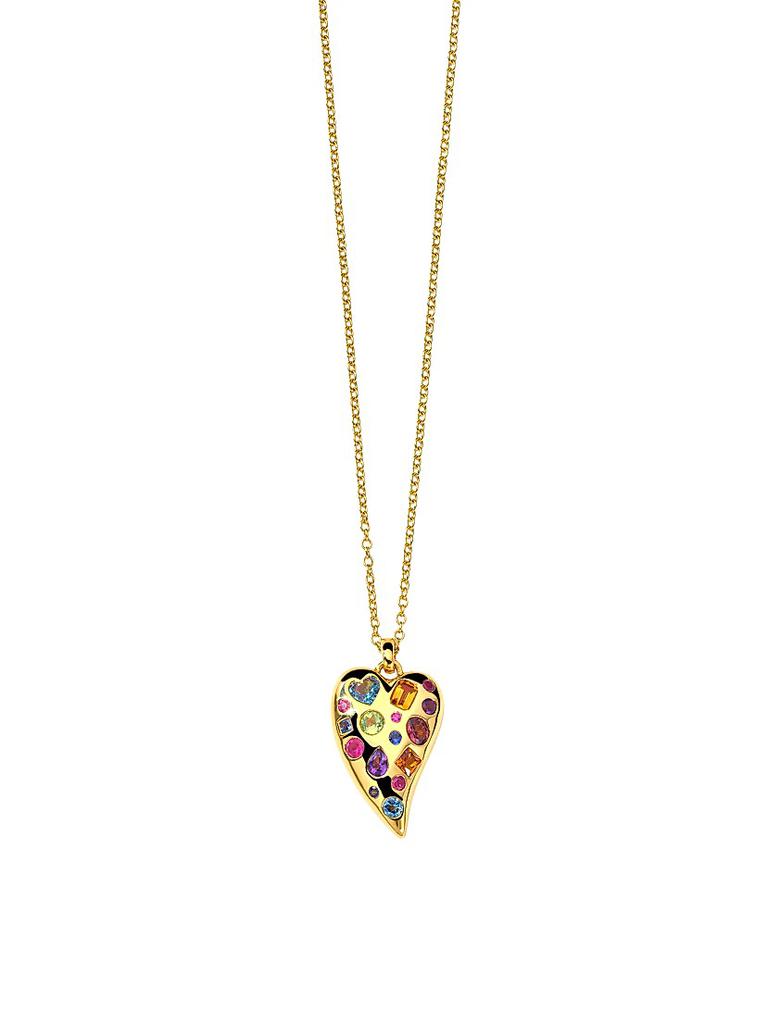 Ippolita Rock Candy Valentina 18K Yellow Gold & Rainbow Multi-Stone Pendant Necklace