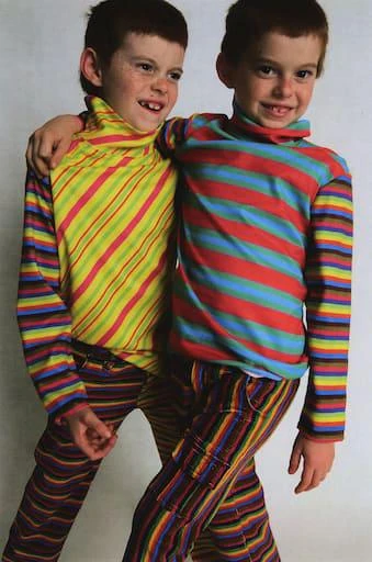 ERL Kids Pinstripe cotton-blend pants 5