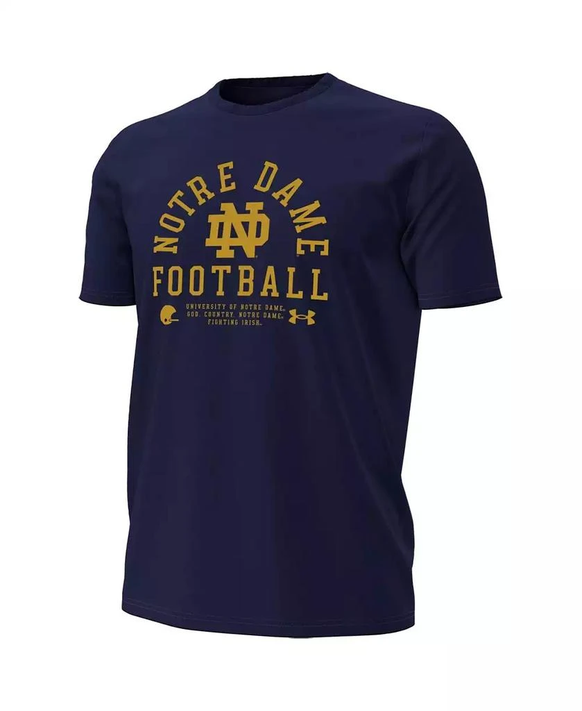 Under Armour Men's Navy Notre Dame Fighting Irish 2025 Sideline Football Performance T-Shirt 3