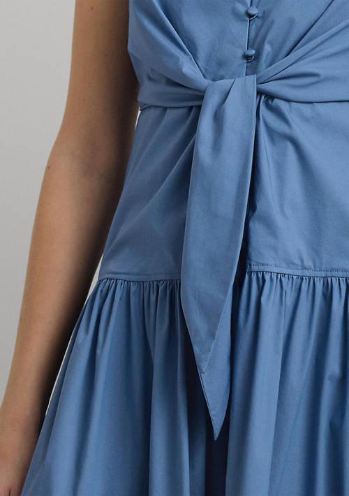 送料関税無料【LAUREN RALPH LAUREN】COTTON-BLEND TIERED DRESS Lauren Ralph Lauren Womens Belted Cotton-Blend Tiered Dress
